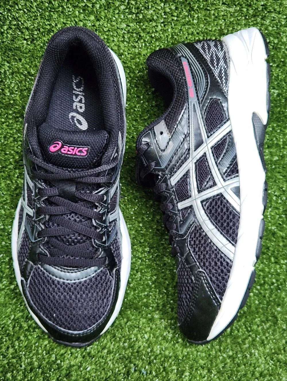 Asics Gel-Contend 3 Womens Size 6.5 Black Athletic Running Comfy Sneakers Shoes